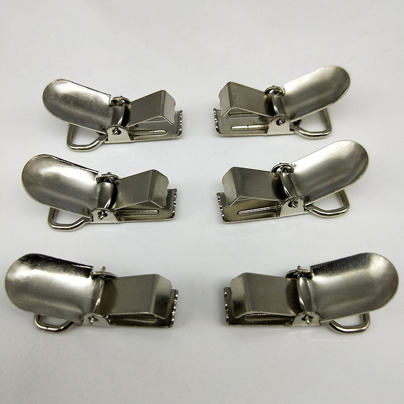 10mm sudraba Metāls Apģērbu klipšu pārvalks apļveida knupītis Piekares dūraiņa Klipšu turētāji Project Craft 10 gab/partija