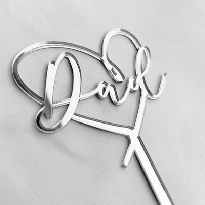 10/5 vnt akrilo Geriausi tėčiui su Tėvo diena tortų tvarsčiai, skirti Tėvo dienos kepimo torto dekoravimui su gimtadieniu