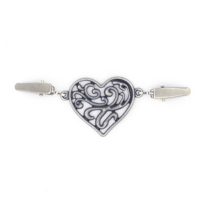 Broșă cu inimă de pasăre din metal, argint, vintage, cu clemă, pentru rochie, cu cataramă, ace, bijuterii, broșe, pasăre, din aliaj de zinc, șal, ace pentru gulerul cămășii