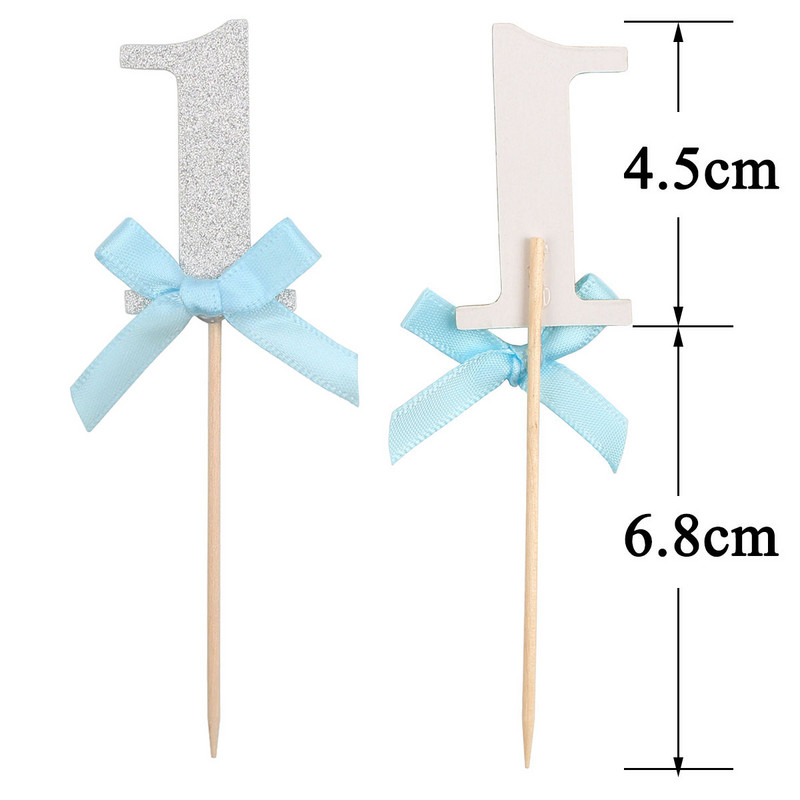 16 gab. Sudrabzils, 1, viena papīra kūka, kūkas pildījumi, pirmās zēna un meitenes dzimšanas dienas svinību dekorācijas Mani viena gada piederumi