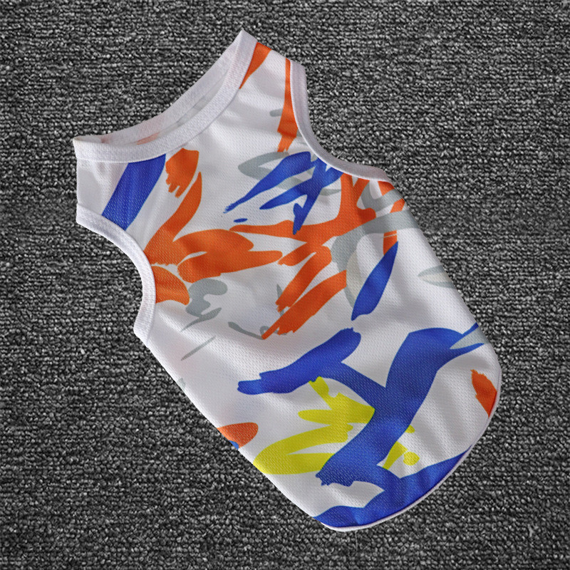 Καλοκαιρινό αντηλιακό γιλέκο σκύλου Αναπνεύσιμο διχτυωτό Ρούχα για κατοικίδια Καμουφλάζ Μπλουζάκια που στεγνώνουν γρήγορα για μικρά σκυλιά Στολή Chihuahua Yorkie