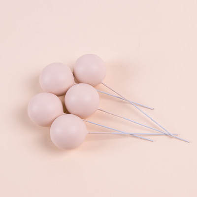 10 gab. Krāsaini bumbiņas formas kūku pildījumi DIY kūkas rotājumi kāzu dzimšanas dienas ballītei Baby Shower deserta kūku pildīti