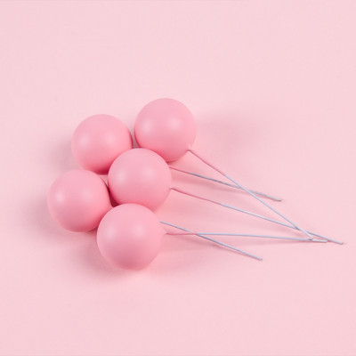 10 gab. Krāsaini bumbiņas formas kūku pildījumi DIY kūkas rotājumi kāzu dzimšanas dienas ballītei Baby Shower deserta kūku pildīti