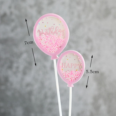 Zila rozā 1 2 3 4 kūkas virsma mirdzoša varavīksnes kūciņu pildītāja Daudz laimes dzimšanas dienā Baby Shower Party Desertu galds Mājas dekorēšana