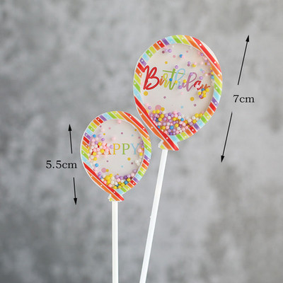 Zila rozā 1 2 3 4 kūkas virsma mirdzoša varavīksnes kūciņu pildītāja Daudz laimes dzimšanas dienā Baby Shower Party Desertu galds Mājas dekorēšana