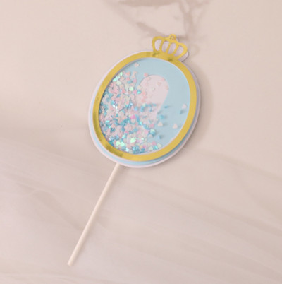 Zila rozā 1 2 3 4 kūkas virsma mirdzoša varavīksnes kūciņu pildītāja Daudz laimes dzimšanas dienā Baby Shower Party Desertu galds Mājas dekorēšana