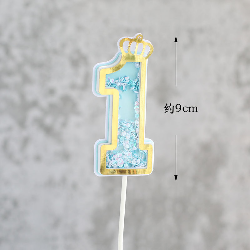 Zila rozā 1 2 3 4 kūkas virsma mirdzoša varavīksnes kūciņu pildītāja Daudz laimes dzimšanas dienā Baby Shower Party Desertu galds Mājas dekorēšana