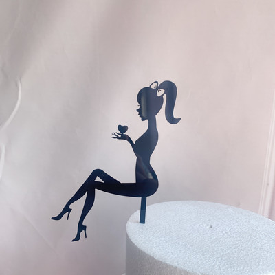 Ins New Bride To Be Cake Topper Topper acrilic pentru tort de nunta pentru nunta logodita, petrecere, desert, coacere, decoratiuni pentru tort