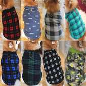 Lemmikloomade riided Fliisist koerarakmed Vest Mantel Jope Kutsika T-särk Koeravestid Väikestele Koertele Chihuahua Prantsuse buldogile