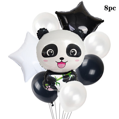 6db/tétel cuki baba állat panda alufólia lufi 32 colos számú gyerek első születésnapi évfordulós party dekorációs labda