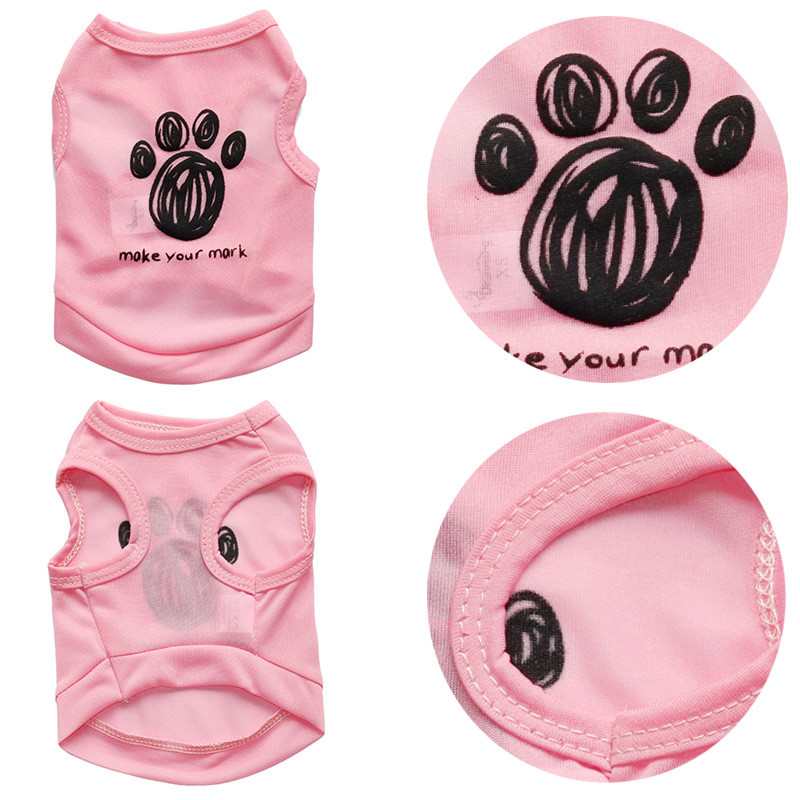 Дишаща кучешка жилетка Сладка ангелска шарка Тениска без ръкави Летни кучешки ежедневни дрехи Цветни кучета Жилетка Облекло за домашни любимци Дрехи