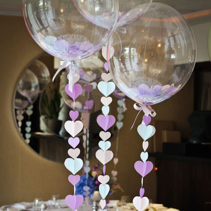 2gab caurspīdīga BOBO balle dzimšanas dienas svinības kāzu dekorācija PVC neona balons baby shower bērnu rotaļlietas Ziemassvētku dekors