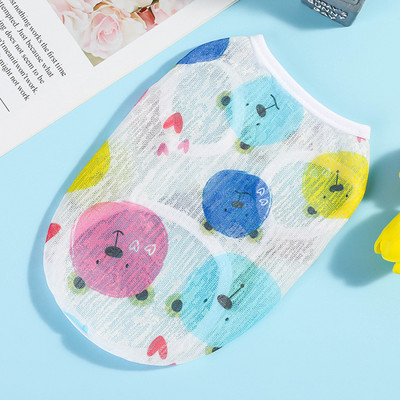 Suns Vasaras Apģērbi Suņi Plāna Veste Jauka multfilma Apdrukāta Pludmales Apģērbs Kaķu T-krekls Saules aizsardzības Apģērbs Mazam Lielam Kaķa Sunim