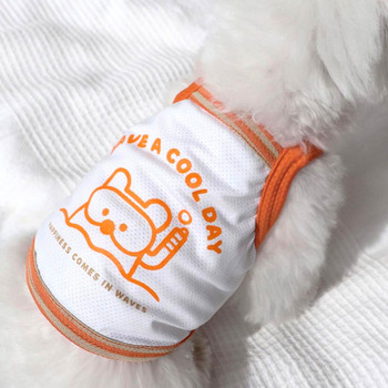 Pet Cool Suspender Καλοκαιρινά Ρούχα Σκύλου Πιο Λεπτά Από Αρκούδα Γιλέκο Poodle Jumper Puppy Μαλακά ρούχα με δύο πόδια