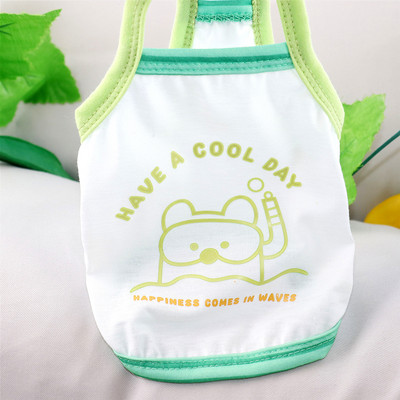 Mājdzīvnieku Cool Suspender Vasaras Suņu Apģērbs Plānāks Par Lāci Style Veste Pūdelis Džemperis Kucēns Mīksts Divkājains Apģērbs
