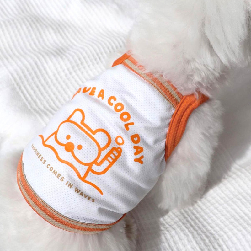 Mājdzīvnieku Cool Suspender Vasaras Suņu Apģērbs Plānāks Par Lāci Style Veste Pūdelis Džemperis Kucēns Mīksts Divkājains Apģērbs