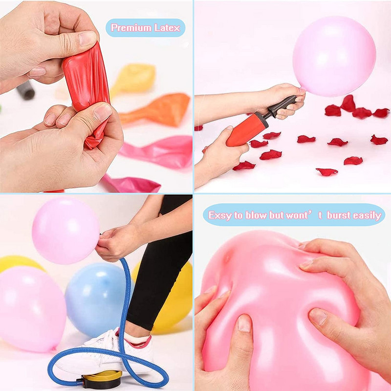 10/20/30 tk 12-tollised läikivad pärliga lateksist õhupallid Pulma-sünnipäevapeo kaunistused Beebi dušš lastele Mänguasjad Värvilised heeliumi õhupallid