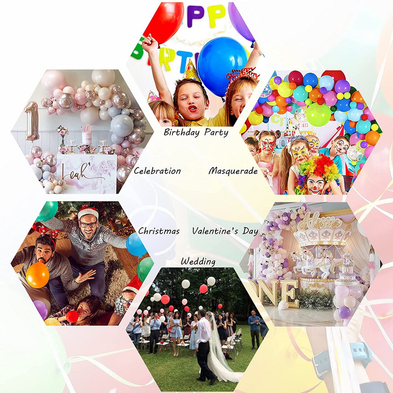 10/20/30 tk 12-tollised läikivad pärliga lateksist õhupallid Pulma-sünnipäevapeo kaunistused Beebi dušš lastele Mänguasjad Värvilised heeliumi õhupallid