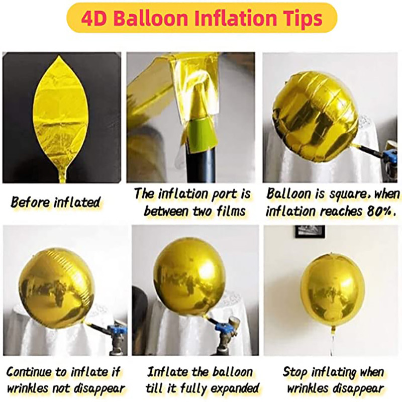 1 gab. 22 collu 4D liela, melna zelta rozā rozā zelta apaļa hēlija balons kāzu dzimšanas dienas ballīte, kas dekorē bērnu dušas rotaļlietu hēlija bumbiņu