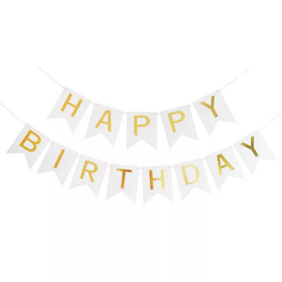 Gimtadienio tortas Vėliavos viršus Kepimo dekoravimo įrankiai Medinis popierius Linksmo gimtadienio vakarėlio dekoro dalykėliai Reklamjuostė