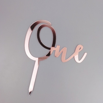 Jauni koka uzlikas One Baby Happy Birthday Cake toppers Love One Jaundzimušā dzimšanas dienas kūkas pildījums mazuļa dzimšanas dienas svinību kūkas dekorēšanai