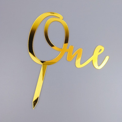 Jauni koka uzlikas One Baby Happy Birthday Cake toppers Love One Jaundzimušā dzimšanas dienas kūkas pildījums mazuļa dzimšanas dienas svinību kūkas dekorēšanai