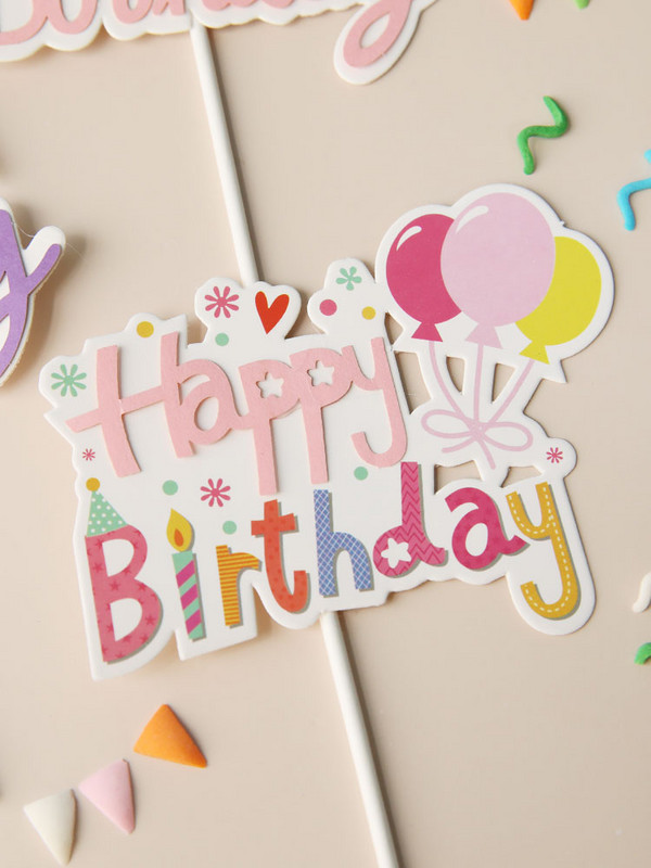 1PS Kūdikių maudymosi kepimas TortasTopper Vakarėlio vėliava Gimtadienio kepuraitė Reklamjuostė Žvaigždė Meilės baliono ženklas Vestuvėms Linksmo vakarėlio torto dekoravimo reikmenys