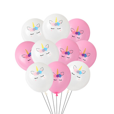 10 vnt/stal. 12 colių vienaragio konfeti latekso helio balionas vienaragio vakarėlio gimtadienio vakarėlio dekoravimas kūdikių dušo žaisliniai balionai