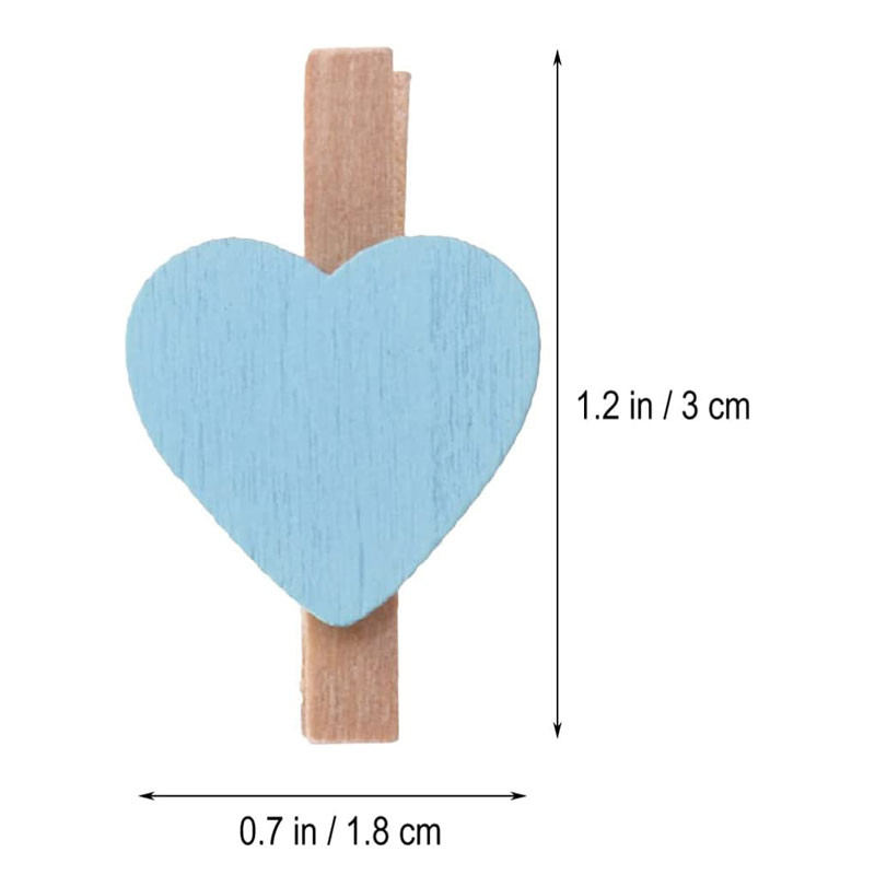 10/20 τμχ Ξύλινα κλιπ καρδιάς Μίνι χρωματιστά μανταλάκια για χειροτεχνία Κρεμαστά κλιπ φωτογραφιών Μικρές καρφίτσες χειροτεχνίας για διακόσμηση πάρτι χειροτεχνίας DIY