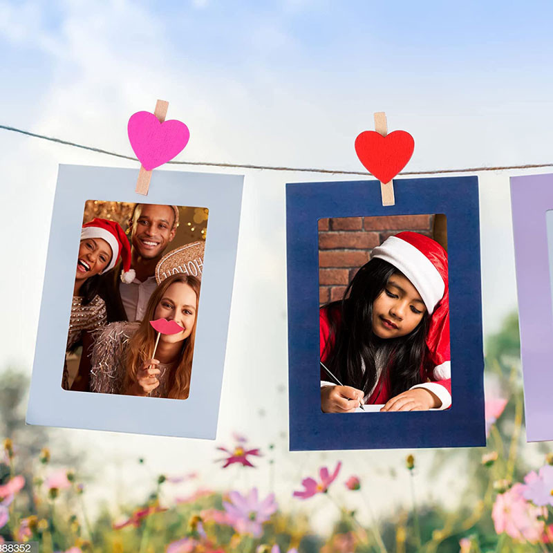 10/20 τμχ Ξύλινα κλιπ καρδιάς Μίνι χρωματιστά μανταλάκια για χειροτεχνία Κρεμαστά κλιπ φωτογραφιών Μικρές καρφίτσες χειροτεχνίας για διακόσμηση πάρτι χειροτεχνίας DIY