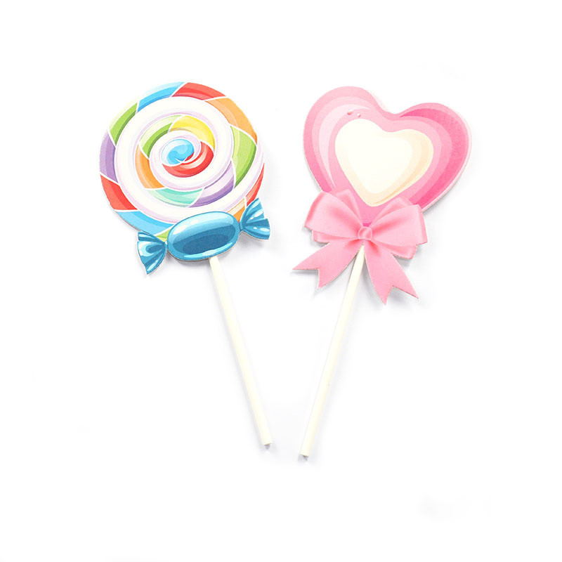 Topperuri colorate pentru tort cu acadele Decor pentru cupcake pentru ziua de naștere pentru copii Decor pentru petreceri de la mulți ani