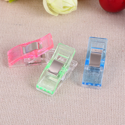 10/20PCS Colorful Sewing Clips Plastic Craft Quilting Crocheting Knitting Sewing Safety Clips Assorted Color Binding Paper Clip