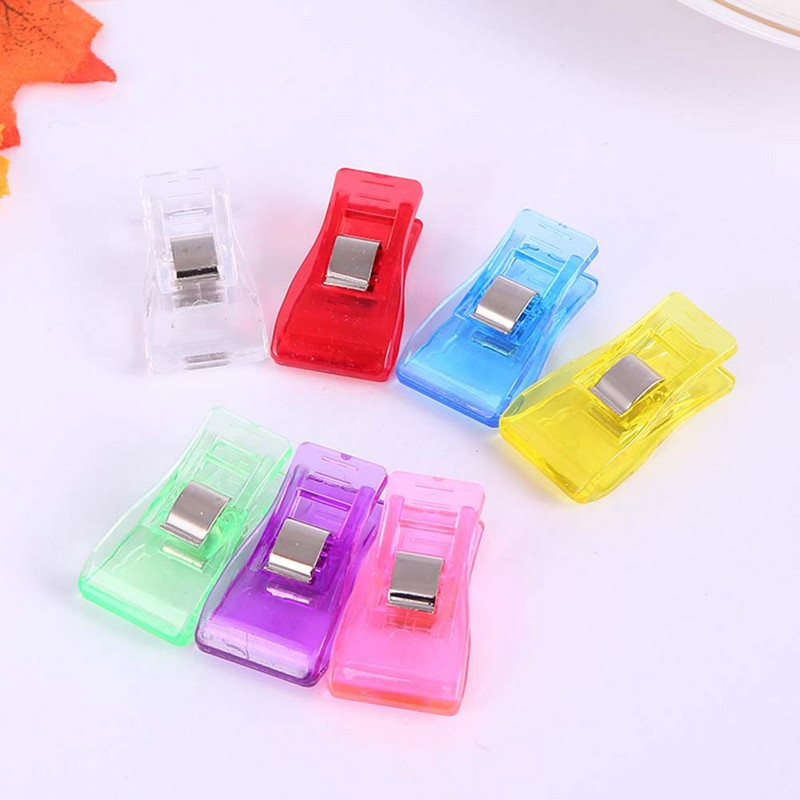 10 tk Mitmeotstarbelised õmblusklambrid Rõivaklambrid Värvilised rõivanõelad Teppimisklambrid Lapitehnika Kudumine Turvaklambrid Õmblustööriist