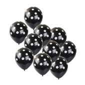 10 db 12 hüvelykes pontozott latex lufi fekete-fehér baba születésnapi parti dekoráció esküvői baba zuhany kellékek többszínű gyerekjátékok