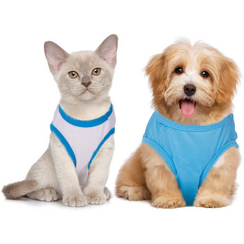 Ρούχα για σκύλους Καλοκαιρινό μπλουζάκι για κατοικίδια Cool Puppy πουκάμισα Γιλέκο σκύλου Μαλακό αναπνεύσιμο φούτερ για σκύλους για μικρομεσαίους σκύλους γάτες Τσιουάουα