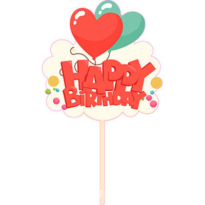 Topper pentru tort cu unicorn cu animale, la mulți ani, cu girafă colorată, pentru cupcake acrilic, pentru decorațiuni pentru tort de petrecere cu unicorn