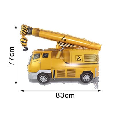 Mini Decorare petrecere de constructii Petrecere La multi ani Camion de constructii Excavator Baieti Jucarii Baricade Cake Toppers Decoratiuni