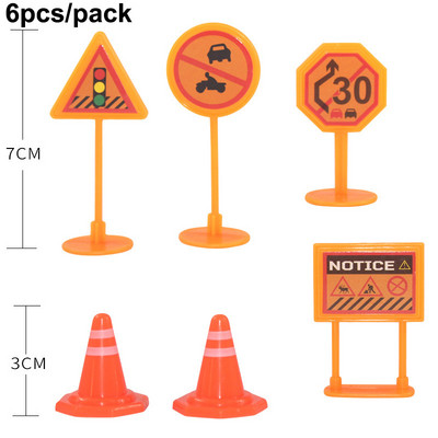 Mini Decorare petrecere de constructii Petrecere La multi ani Camion de constructii Excavator Baieti Jucarii Baricade Cake Toppers Decoratiuni