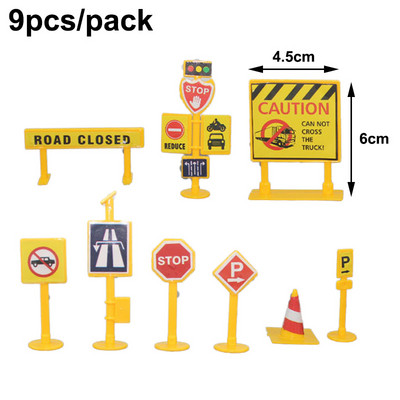 Mini Decorare petrecere de constructii Petrecere La multi ani Camion de constructii Excavator Baieti Jucarii Baricade Cake Toppers Decoratiuni