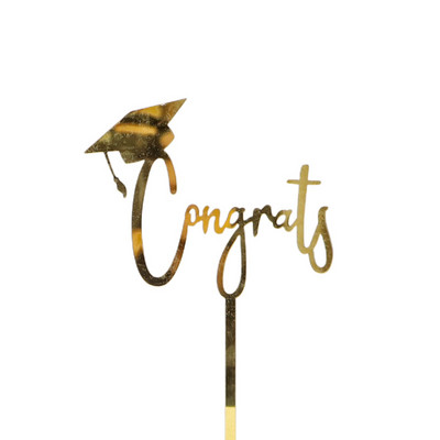 2023-as ballagási torta dekoráció akril gratuláció osztályok fekete arany akril fedők az érettségi torta kellékeihez