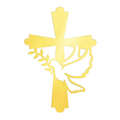 Kristības Pirmās Komūnijas kūkas dekorēšana Miera lapas Balodis Kūkas Topper Kristības Akrils Sarīkojumu piederumi Kūkas dekorēšanas rīki