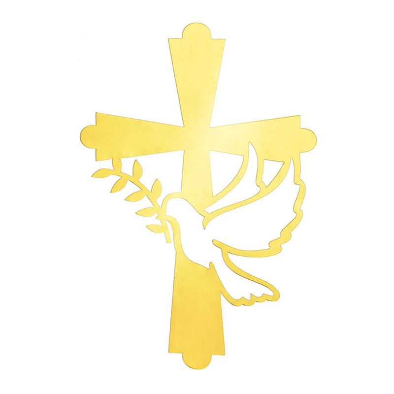 Kristības Pirmās Komūnijas kūkas dekorēšana Miera lapas Balodis Kūkas Topper Kristības Akrils Sarīkojumu piederumi Kūkas dekorēšanas rīki