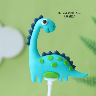 Dinoszaurusz születésnapi tortadísz Rajzfilm Dinoszaurusz Pteroszaurusz tortafeltét fiúk Boldog dzsungel szafari Dino születésnapi parti dekoráció