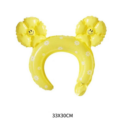 1gab liels balts margrietiņas alumīnija folijas balons Macaron ziedu balons Meitenes dzimšanas dienas ballīte rotā bērnu dušas rotaļlietu hēlija bumbiņu