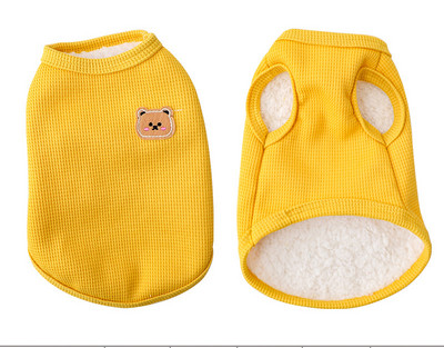 Vasaros naminio šuns liemenė Meškiukas Spausdinti Šunys Drabužiai Ploni Pet Megztinis Šuniukas Mažas Šuo Kvėpuojantis Mezgimas Prancūzų buldogas Čihuahua Mopsas