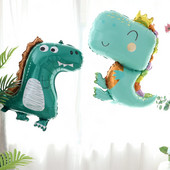 1 gab. Jauns Jurassic dinozauru alumīnija folijas balons, stāvošs, staigājošs dinozaurs dzimšanas dienas ballītes rotājumi zēnu rotaļlietai, mazuļa dušas piederumi