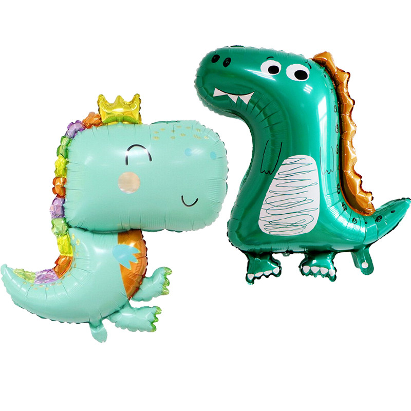 1 gab. Jauns Jurassic dinozauru alumīnija folijas balons, stāvošs, staigājošs dinozaurs dzimšanas dienas ballītes rotājumi zēnu rotaļlietai, mazuļa dušas piederumi