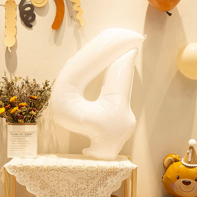 32 \ 40 colių skaitmeninės folijos helio balionas 0-9 balti juodi vaikų žaislai suaugusiems su gimtadieniu Vestuvių vakarėlio dekoracijos Kūdikių dušas