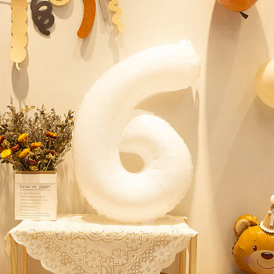 32 \ 40 colių skaitmeninės folijos helio balionas 0-9 balti juodi vaikų žaislai suaugusiems su gimtadieniu Vestuvių vakarėlio dekoracijos Kūdikių dušas