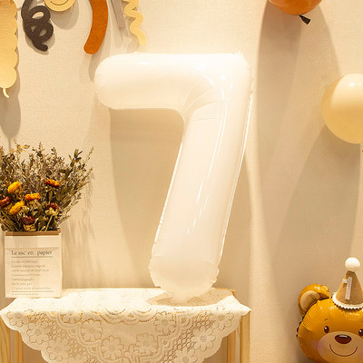 32 \ 40 colių skaitmeninės folijos helio balionas 0-9 balti juodi vaikų žaislai suaugusiems su gimtadieniu Vestuvių vakarėlio dekoracijos Kūdikių dušas